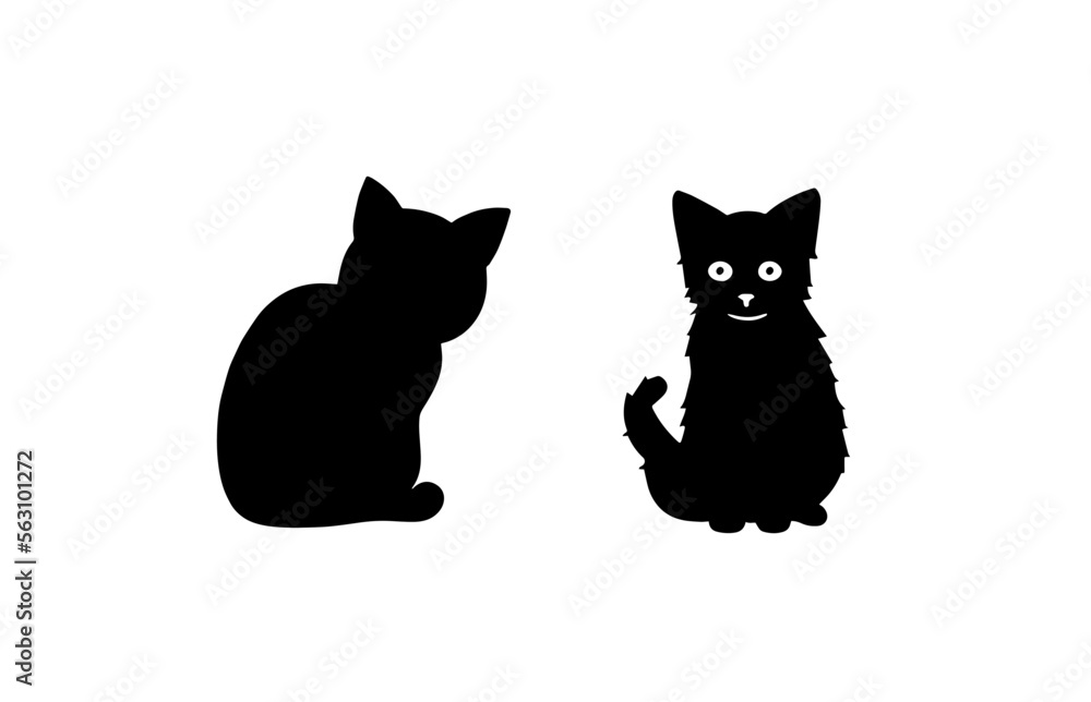 Black Cat Transparent Vector Illustration Black Cat Transparent Vector Illustration