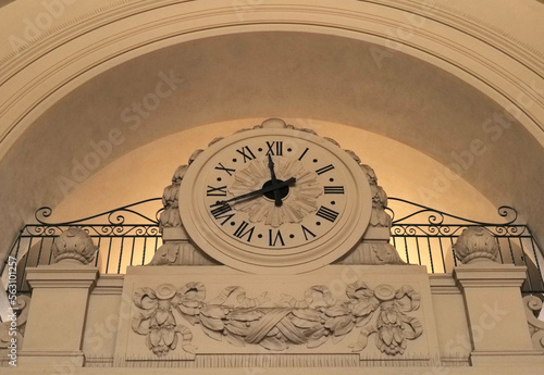 Big clock in pasadena city hall. City Hall is one of Pasadena's major historical landmarks. Construction was completed on December 27, 1927.