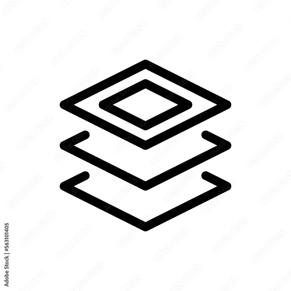 layers line icon layers line icon