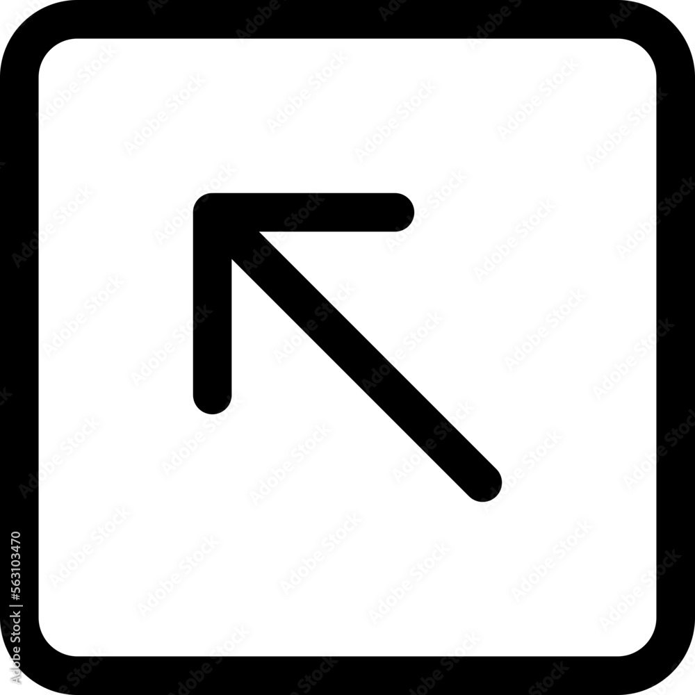 Arrow upper left icon Arrow upper left icon