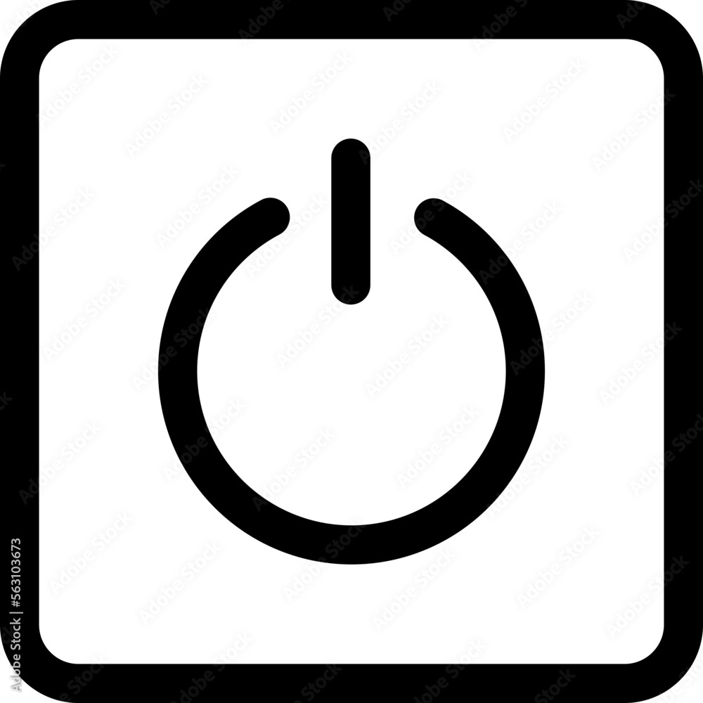 Turn on off symbol button icon Turn on off symbol button icon