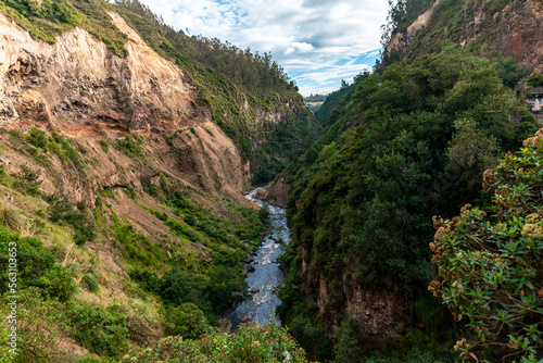 mountain river in the earth s rift