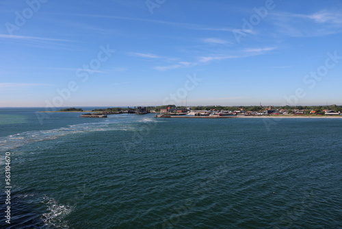 Leaving Gedser Ferry Port, Baltic Sea Denmark