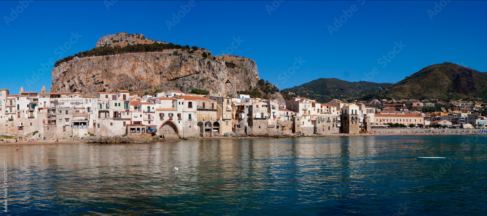 Cefalu coast, Palermo, Sicily, Italy