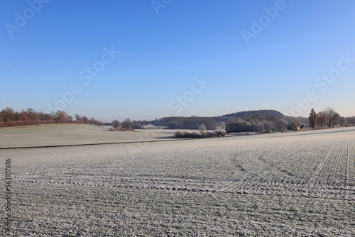 Schöne Winterlandschaft bei Beckum im Münsterland	 photo