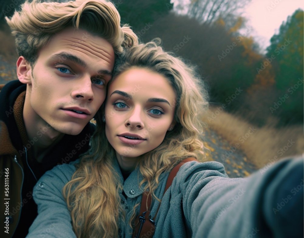 Teenagers taking a selfie, not real people generative ai Teenagers taking a selfie, not real people generative ai