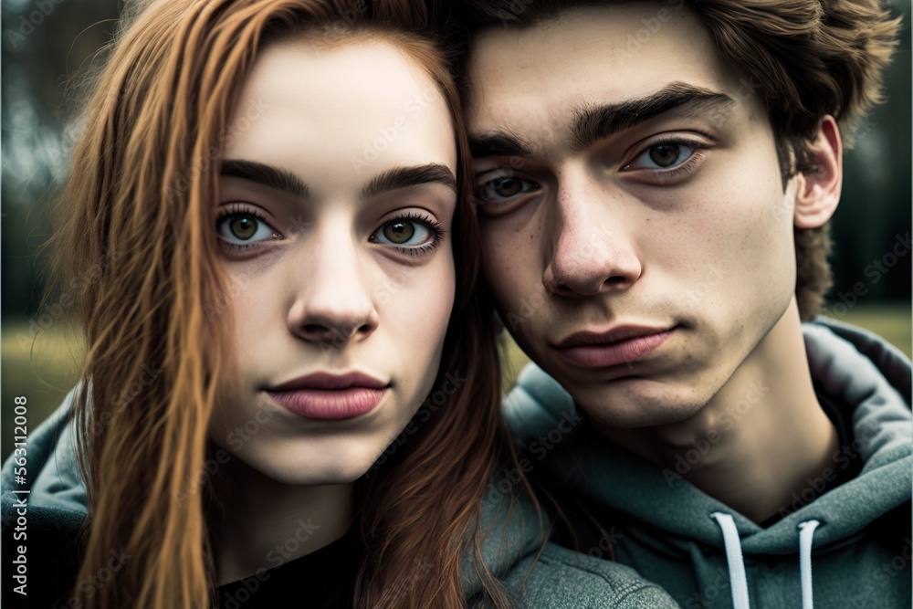 Teenagers taking a selfie, not real people generative ai Teenagers taking a selfie, not real people generative ai