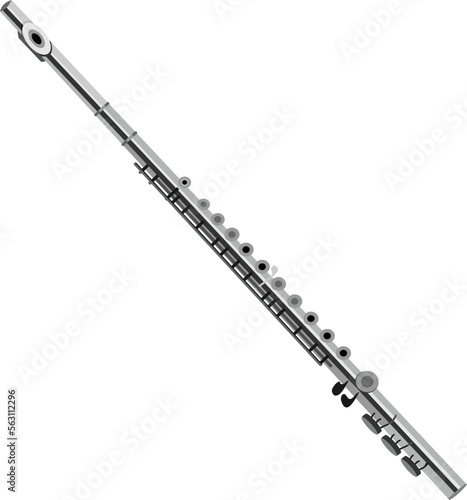 Concert Flute Music Instrument Vector photo