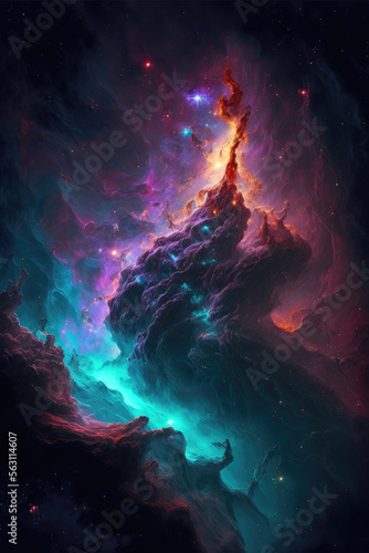 Cosmic Wonders  The Vibrant and Mysterious Nebulas of Space  Generative AI