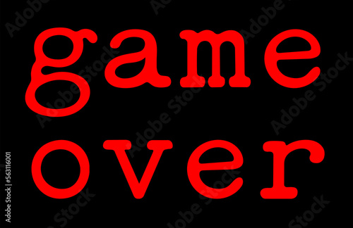 Game over text message