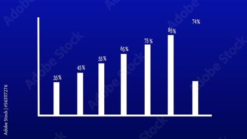 abstract beautiful bar graph illustration background 