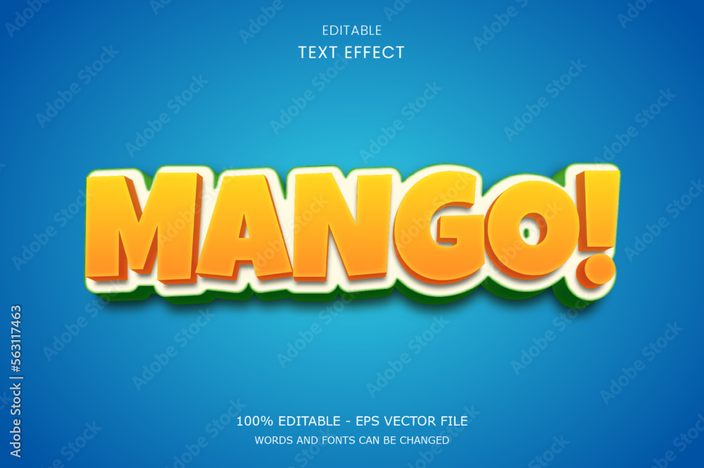 3D summer fruit editable text effect