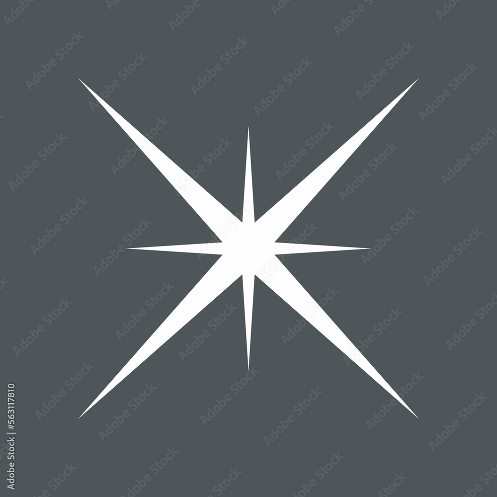Star north quality vector illustration cut Star north quality vector illustration cut