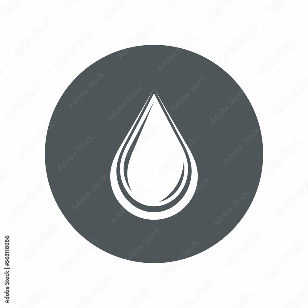 Water drop droplet raindrop icon illustration cut Water drop droplet raindrop icon illustration cut