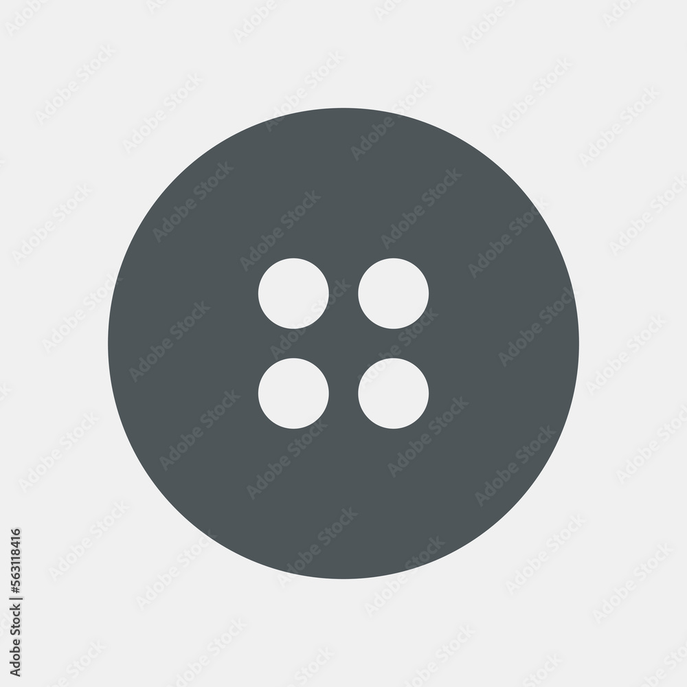 Button clasp sewing quality vector illustration cut Button clasp sewing quality vector illustration cut