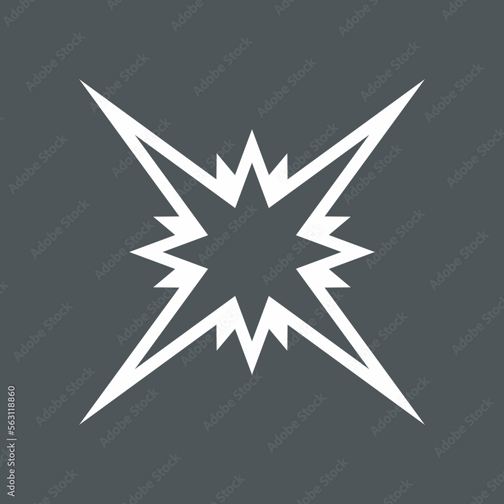 Obraz premium Star north quality vector illustration cut