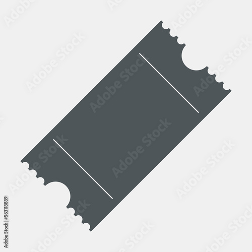 Sticker ticket blank label frame quality vector illustration cut
