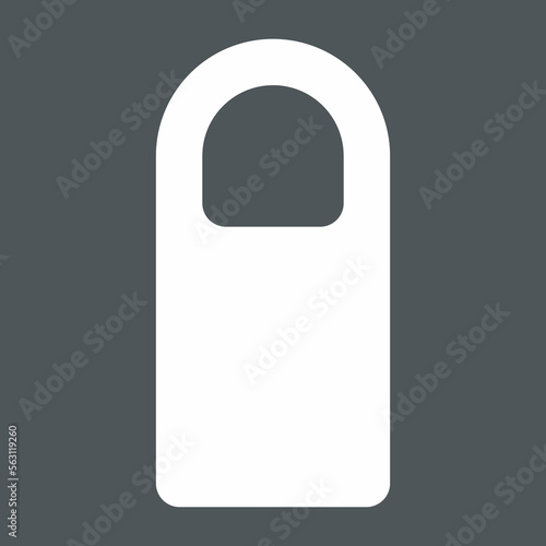 Blank Door Hanger Tags For Room In Hotel, Hostel, Resort quality vector illustration cut