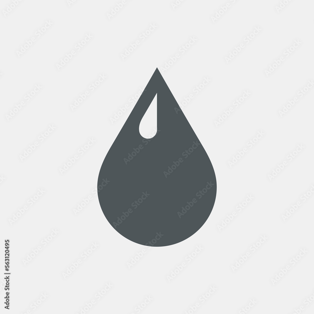 Water drop droplet raindrop icon illustration cut Water drop droplet raindrop icon illustration cut