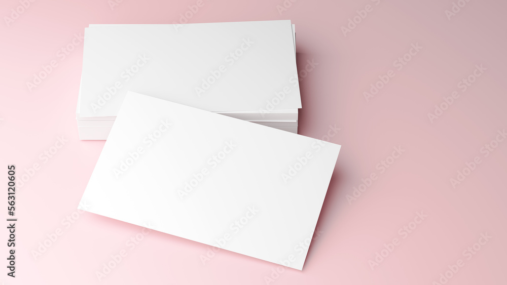 Pile of business cards, top view for a branding presentation, corporate identity, advertising, stationery, graphic design template. Realistic 3D rendering. 3d illustration. Pile of business cards, top view for a branding presentation, corporate identity, advertising, stationery, graphic design template. Realistic 3D rendering. 3d illustration.