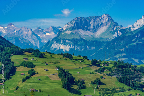 Switzerland 2022, Beautiful view of the Alps from Fronalpstock.