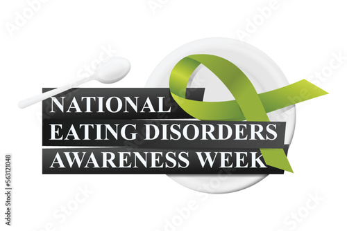 National Eating Disorders Awareness Week background.