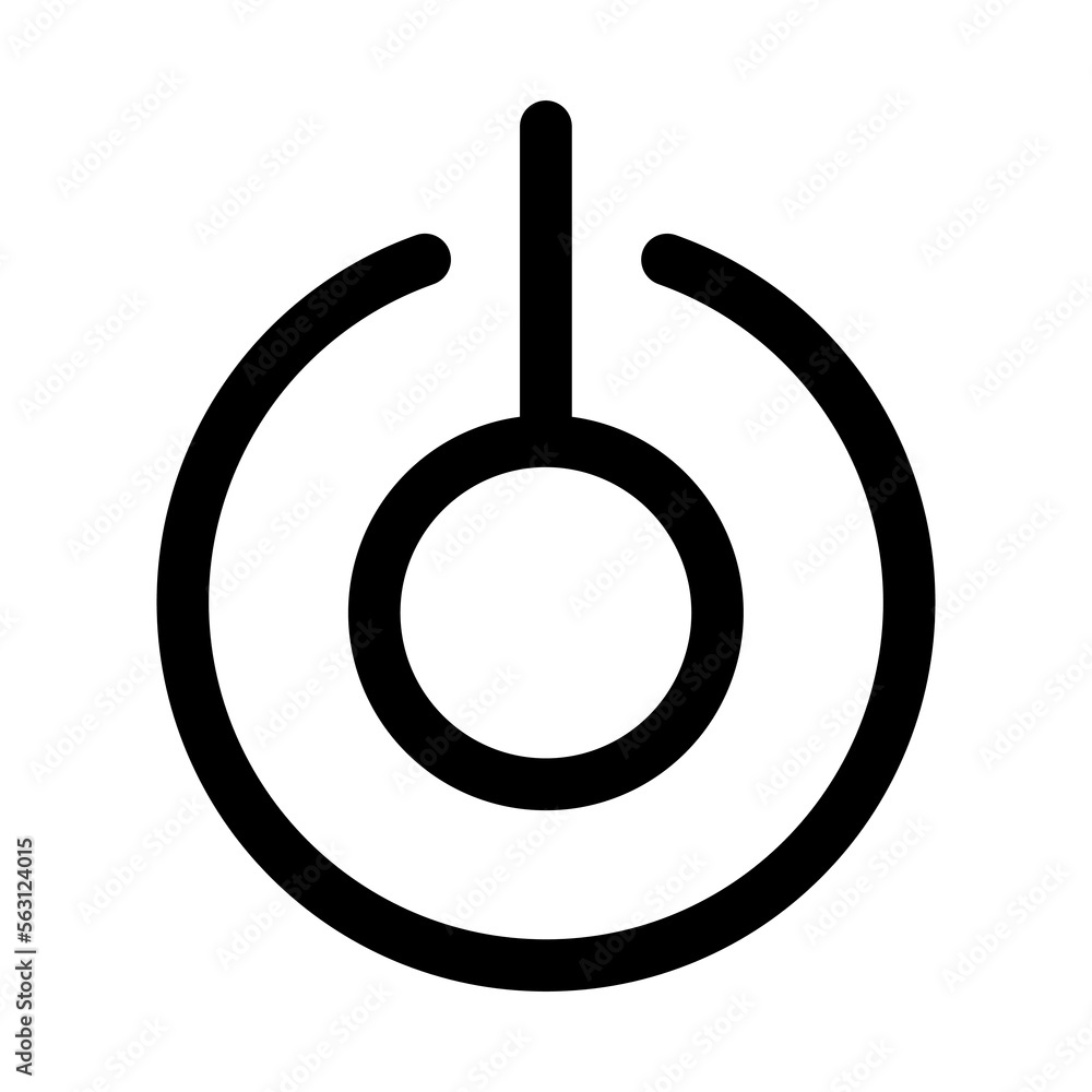 Power on line icon isolated on white background. Black flat thin icon on modern outline style. Linear symbol and editable stroke. Simple and pixel perfect stroke vector illustration. Power on line icon isolated on white background. Black flat thin icon on modern outline style. Linear symbol and editable stroke. Simple and pixel perfect stroke vector illustration.