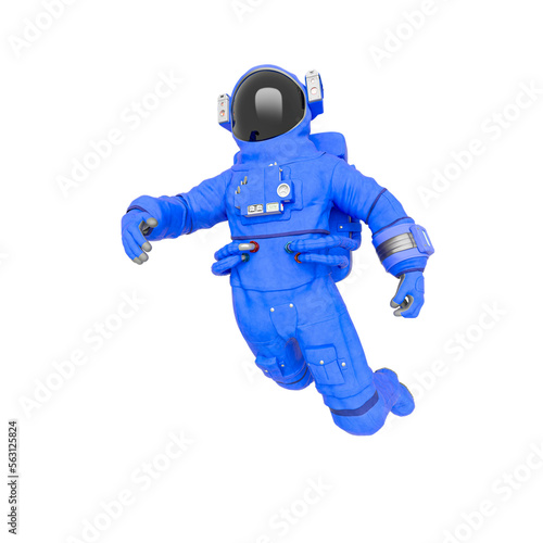 astronaut in drift pose
