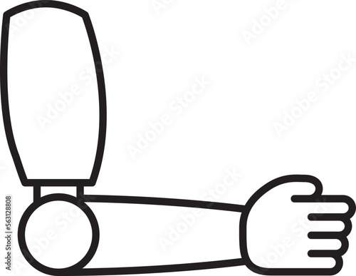 prosthetic hand icon