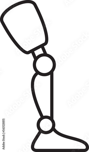 prosthetic leg icon