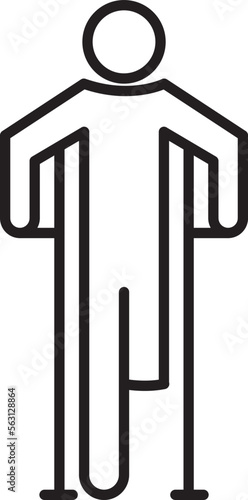 amputee person icon