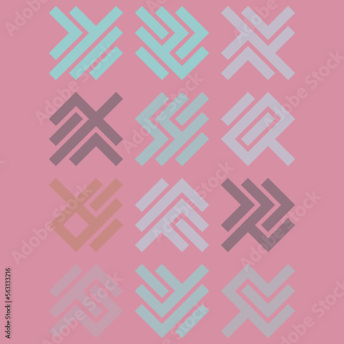 Asemic Glyph writing hieroglyph imitation abstract illustration