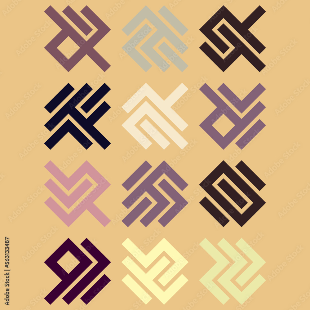 Asemic Glyph writing hieroglyph imitation abstract illustration Asemic Glyph writing hieroglyph imitation abstract illustration