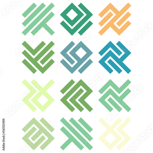 Asemic Glyph writing hieroglyph imitation abstract illustration
