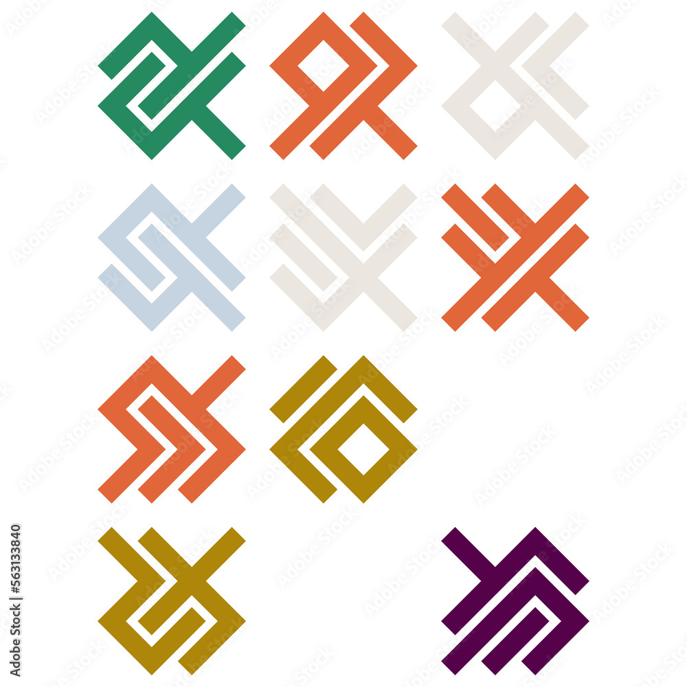 Asemic Glyph writing hieroglyph imitation abstract illustration Asemic Glyph writing hieroglyph imitation abstract illustration