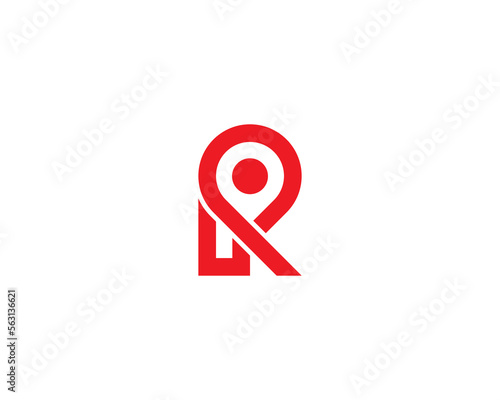 initial Letter R Pin Map Location Logo Concept sign symbol icon Element Design. Geotag, Place, Mark, Pinpoint Logotype. Vector illustration template