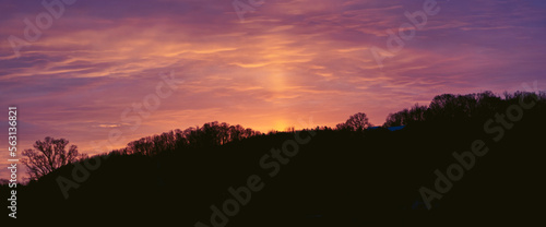 sunrise over the mountains