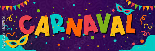 Carnaval - Bannière festive pour mardi gras