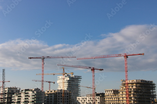 zone d'immeubles en construction photo