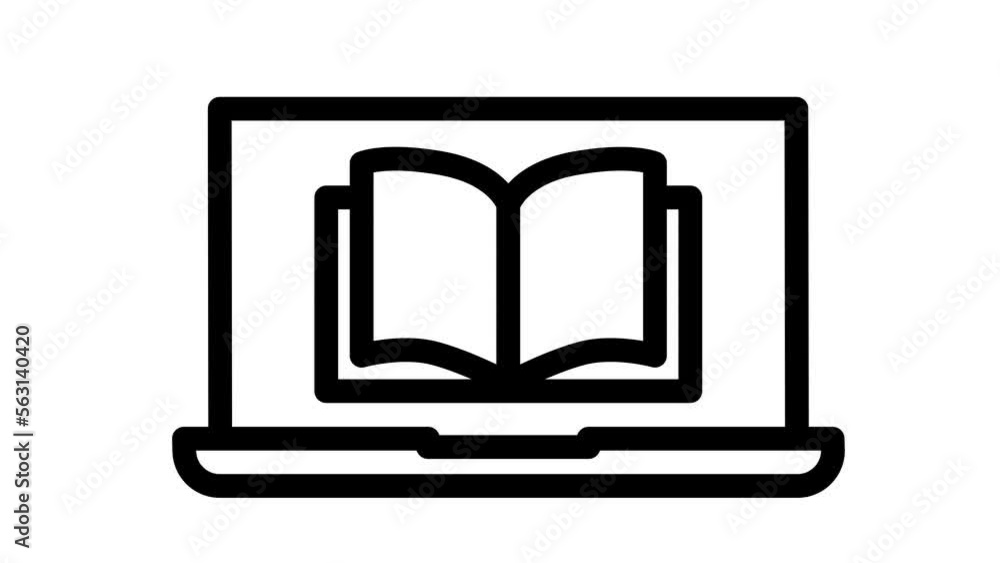 Icon of internet education concept, e-learning resources, distant online courses. Icon of internet education concept, e-learning resources, distant online courses.