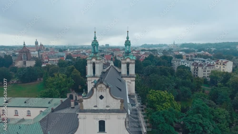 aerial view of Warsaw old town, historical centre of Warsaw at sunrise, flying above Warsaw royal castle, capital of Poland, tourism in Eastern Europe. High quality 4k footage aerial view of Warsaw old town, historical centre of Warsaw at sunrise, flying above Warsaw royal castle, capital of Poland, tourism in Eastern Europe. High quality 4k footage