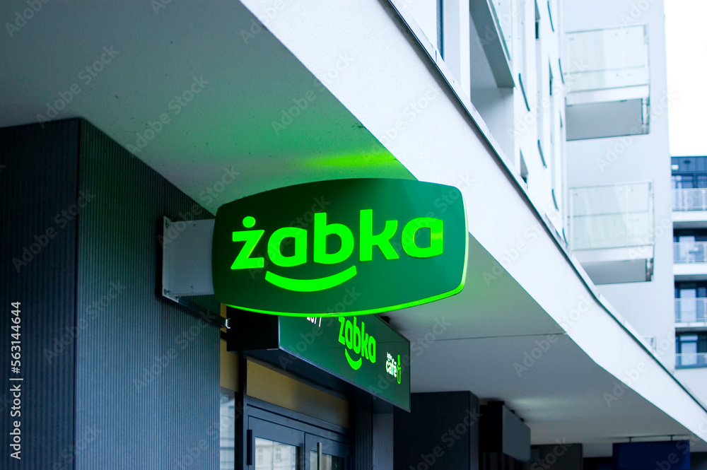 Poznan, Poland - January 2023: Zabka - one of the largest chain convenience  stores in Poland. Stock Photo | Adobe Stock