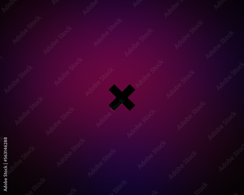 Obraz premium dark hot gradient with x