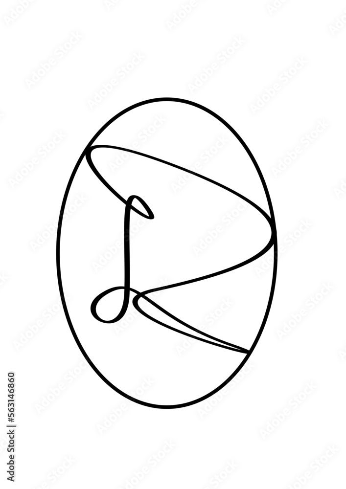 ellipse gefüllt mit einer abstrakten grafischen figur aus einer in sich geschlossenen schwarzen linie mehrfach schleifen bildend ellipse gefüllt mit einer abstrakten grafischen figur aus einer in sich geschlossenen schwarzen linie mehrfach schleifen bildend