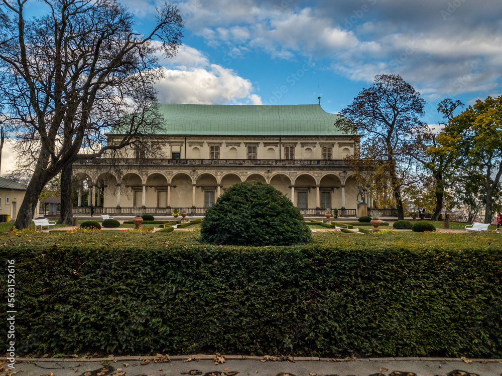Queen Anne's Summer Palace is a Renaissance building at Prague Castle in the Royal Garden. Prague, Czech Republic