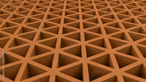 brown orange abstract 3D pattern wallpaper geometric triangle line shapes perspective