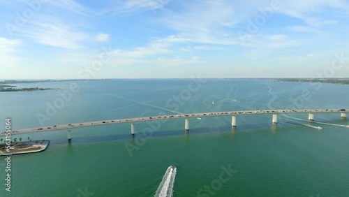 Wallpaper Mural Lateral aerial video causeway Sarasota FL USA Torontodigital.ca