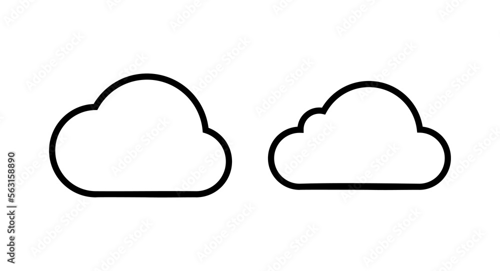 Cloud icon vector illustration. cloud sign and symbol Cloud icon vector illustration. cloud sign and symbol