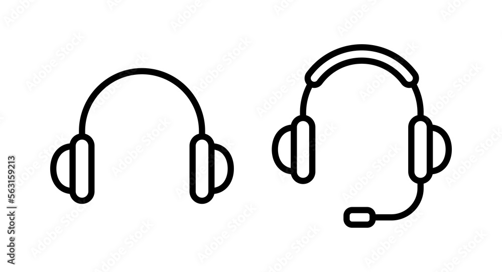 Headphone icon vector illustration. Headphone sign and symbol Headphone icon vector illustration. Headphone sign and symbol