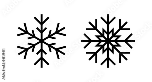 Snow icon vector illustration. snowflake sign and symbol